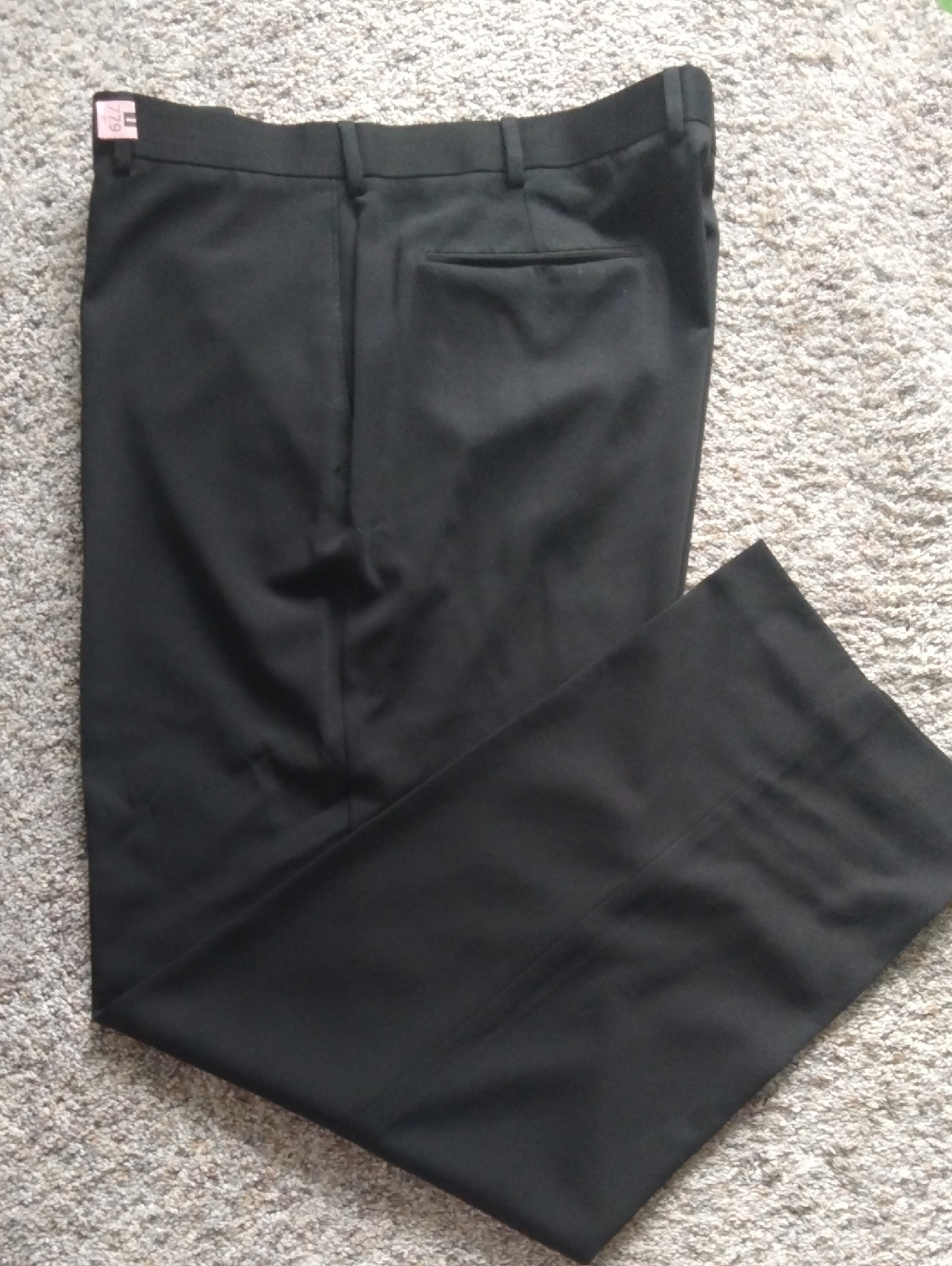90's Style Mens Dress Pant Black 40x32